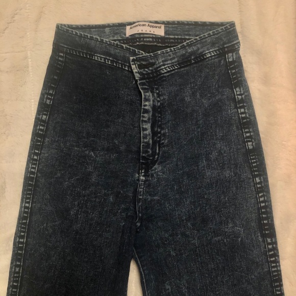 American Apparel Acid washed high waisted jeans - Picture 3 of 3